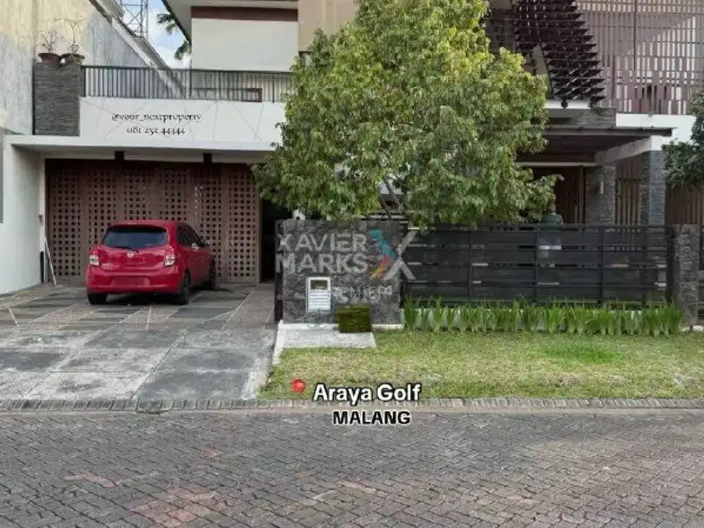 Rumah Luas Dan Besar Semi Furnished Di Araya Golf Boulevard, Malang