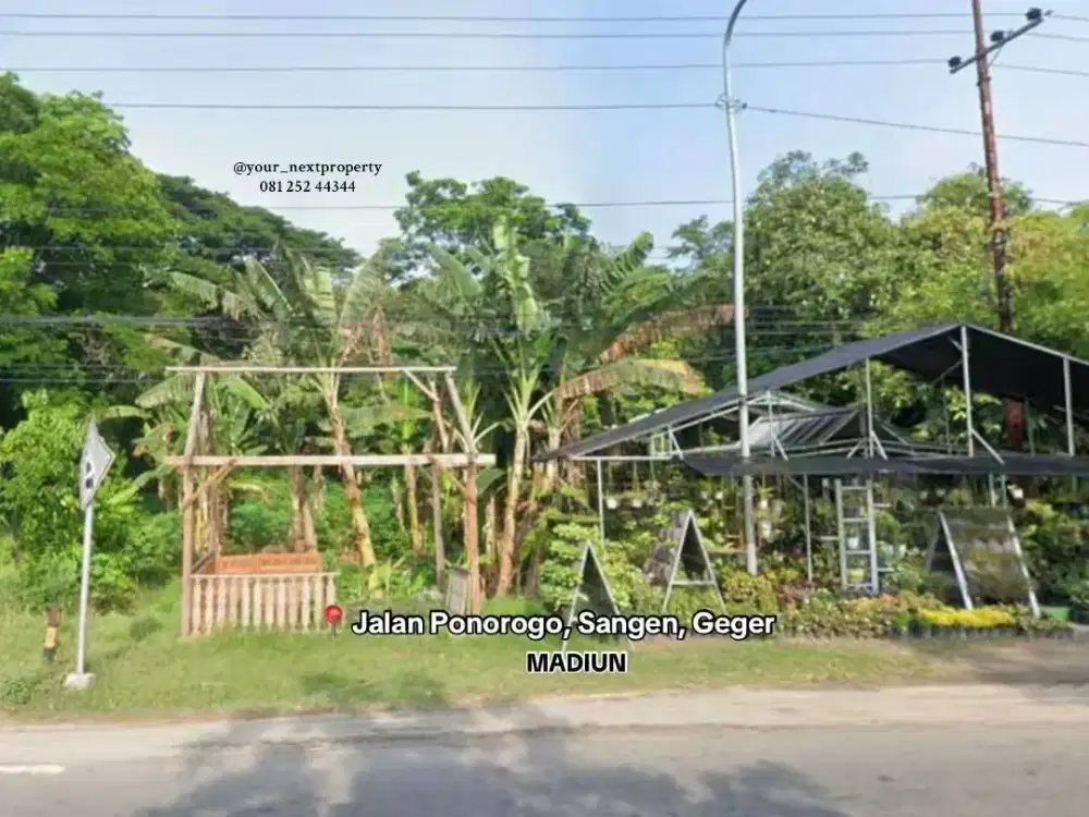 Lahan Lokasi Di Poros Jalan Raya Madiun - Ponorogo, Sangen Geger Madiun
