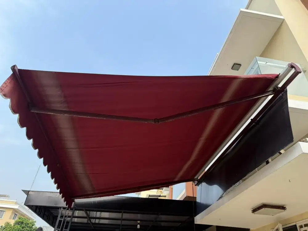 Awning gulung Kanopi Lipat Manual