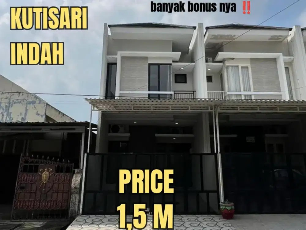 ‼️BARU GRESS, SISA 1 UNIT ‼️RUMAH KUTISARI INDAH MODERN MINIMALIS. DEKAT RS ROYAL, RUNGKUT SIER, A. YANI, JEMURSARI, KETINTANG, POLDA, TOL, JUANDA, D