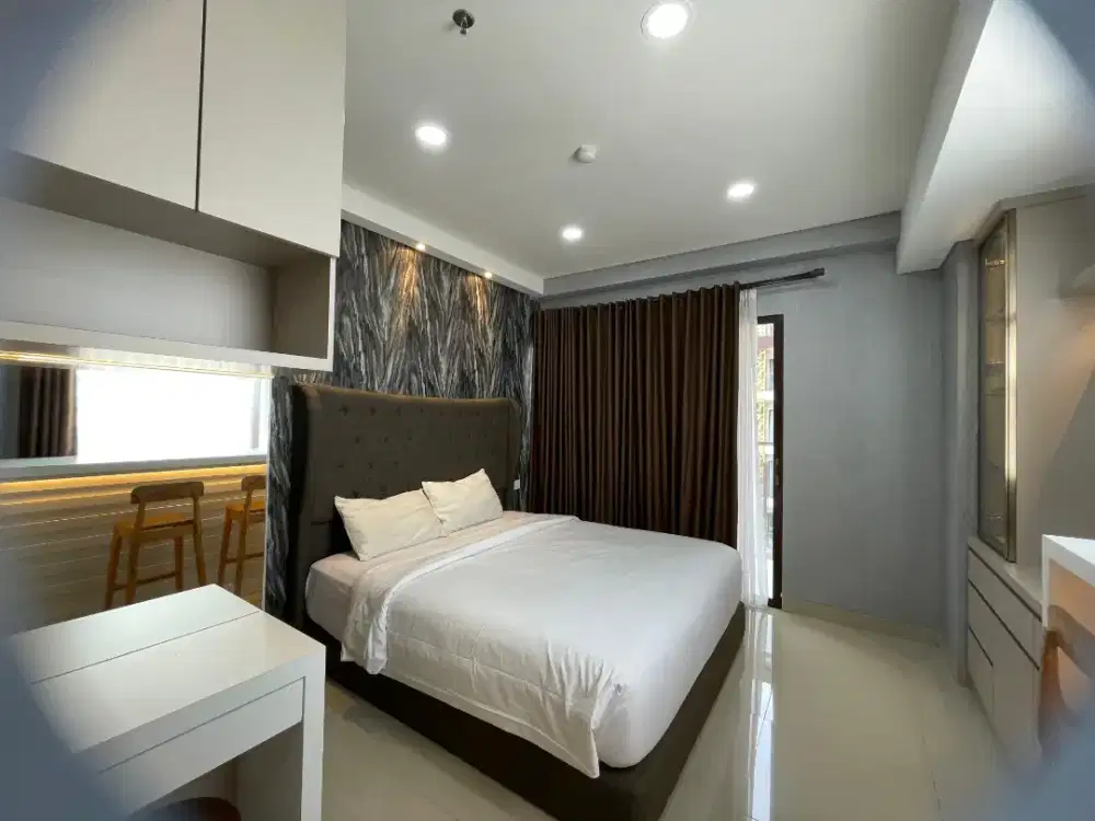 Turun Harga Apartemen Studio Luas Full Furnished