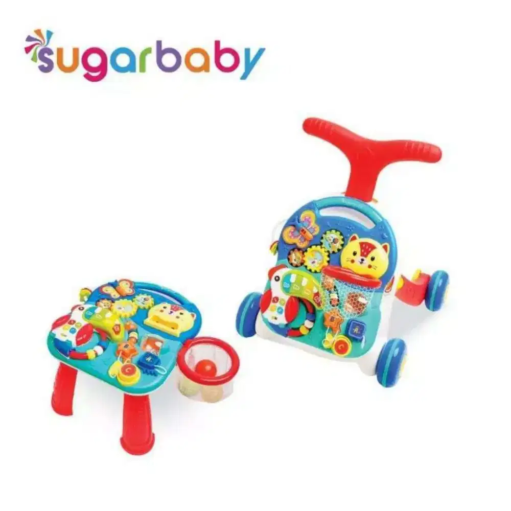 Push Walker 10in1 Sugar Baby Alat Belajar Jalan Bayi