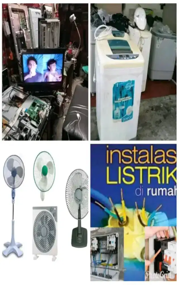 service mesin cuci tv lcd led kipas angin