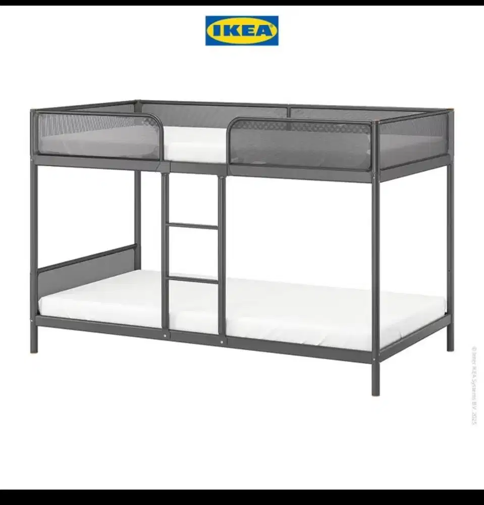 tempat tidur ikea besi
