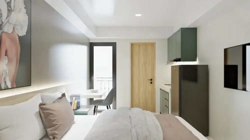 Disewakan apartemen Meikarta tower Marbella Studio Furnish.