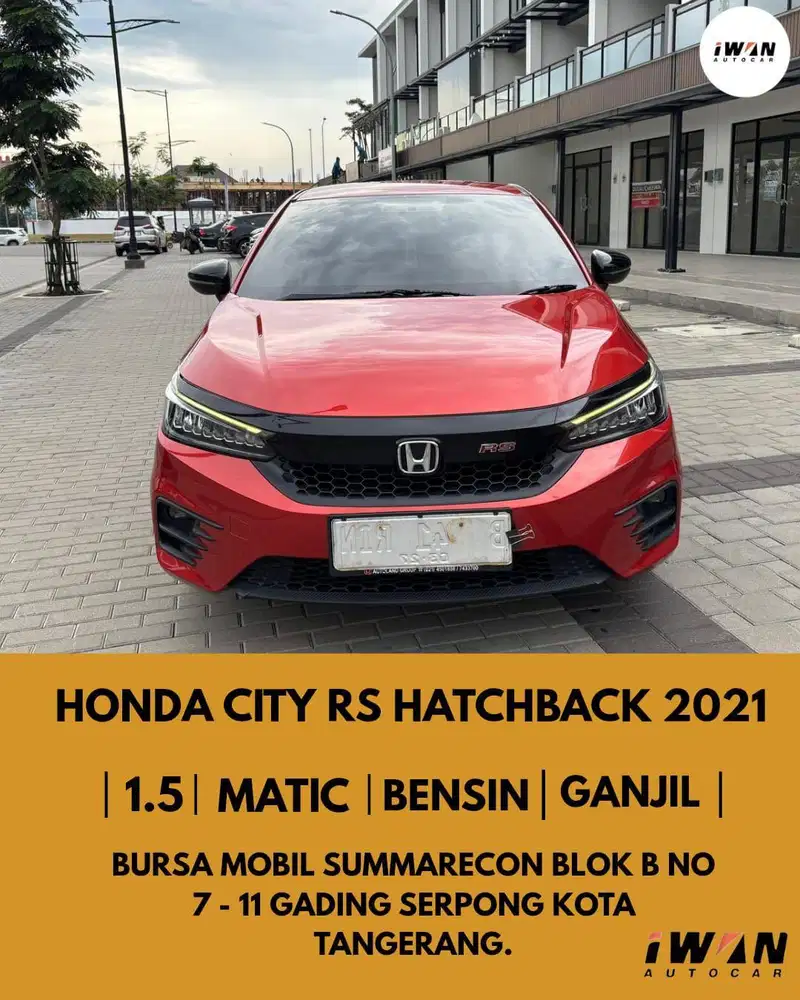 HONDA CITY RS HATCHBACK 1.5 AT 2021