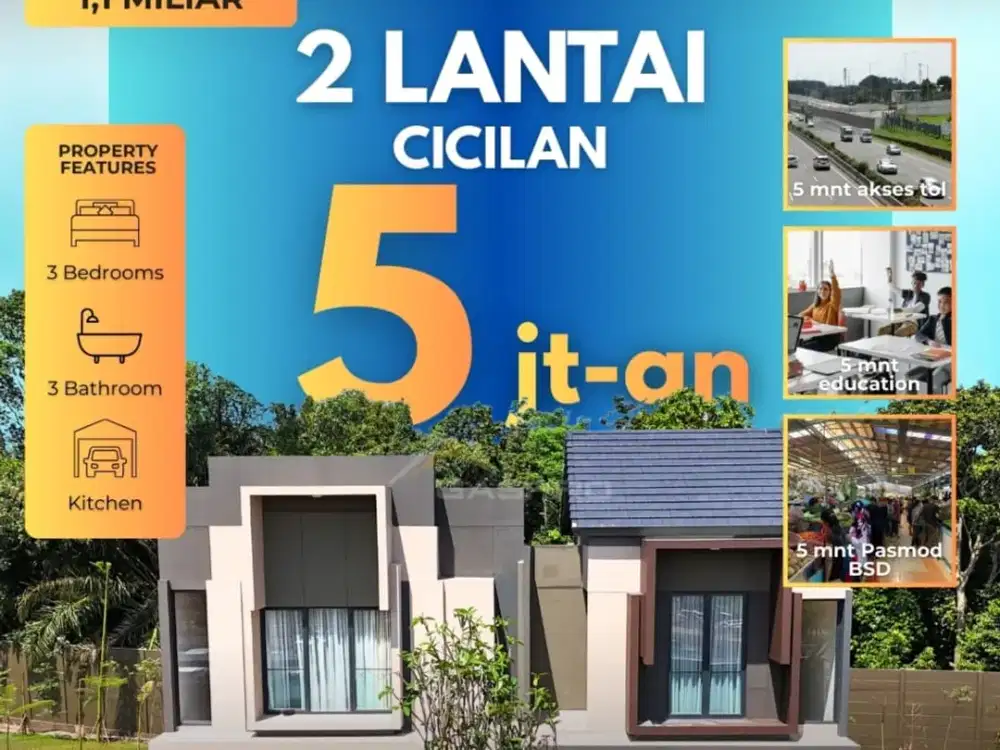 Cluster LYNEELLE di kawasan VIREYA BSD CITY hanya 1man murah banget!!