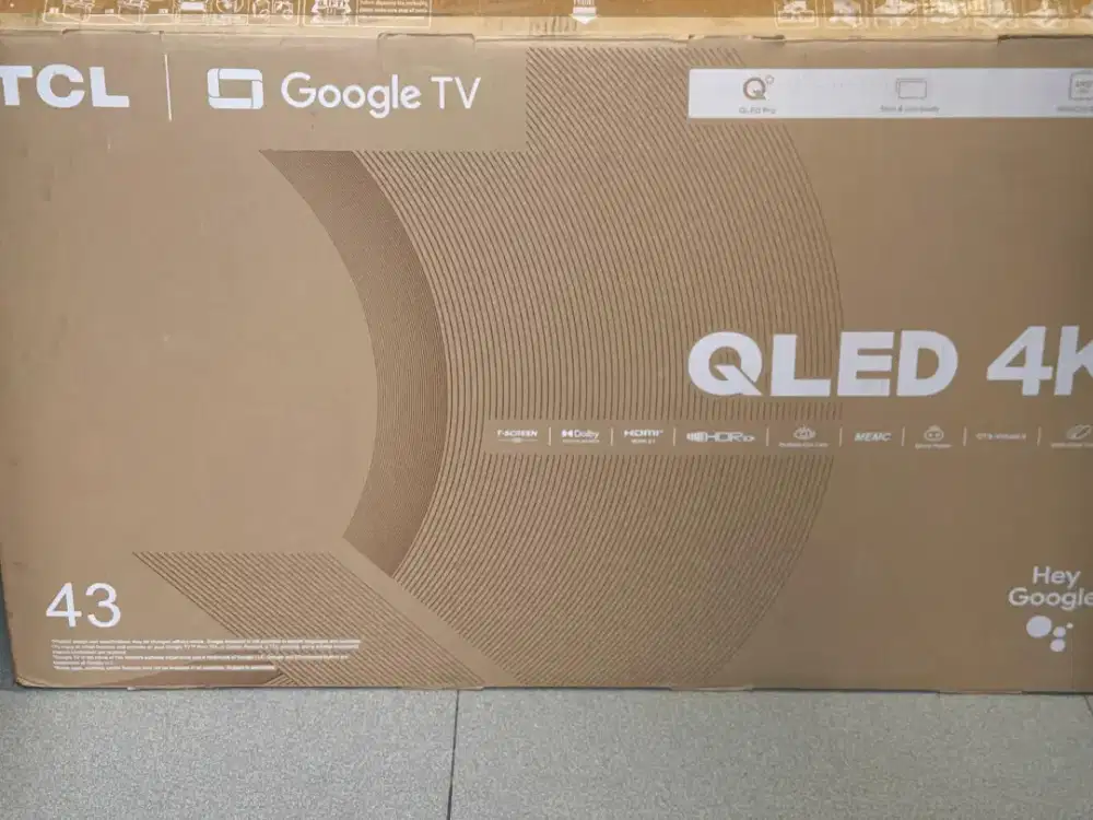 JUAL MURAH! TCL QLED 4K PRO 43C655 GOOGLE TV DolbyAtmos AIPQ ONKYO 2.1