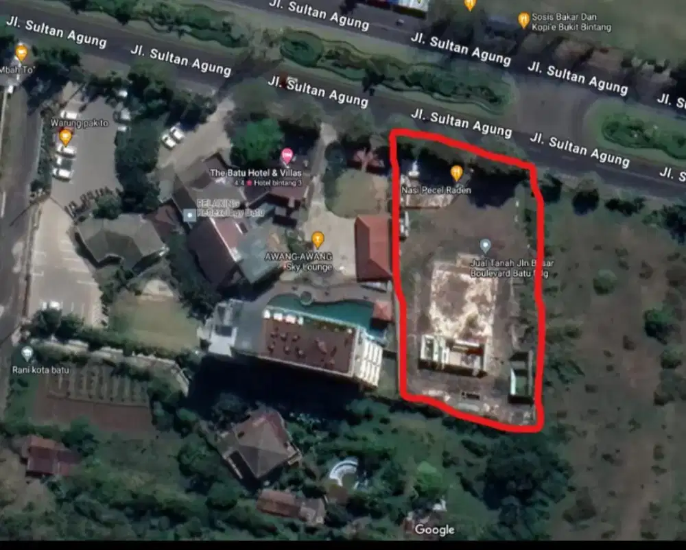 Dijual Tanah Strategis Jl Sultan Agung Batu, Jalan Kembar