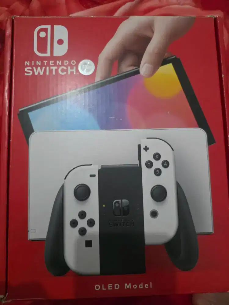 Nintendo Switch Oled Ce Ep We 256gb kondisi komplit