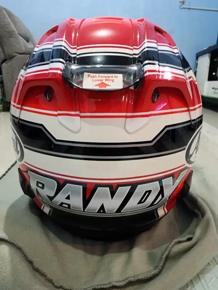Helm Arai RX7X Randy Mamola Red