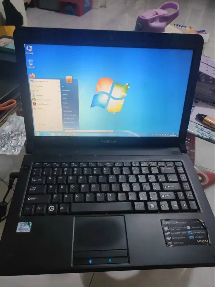 Laptop advan Dual core