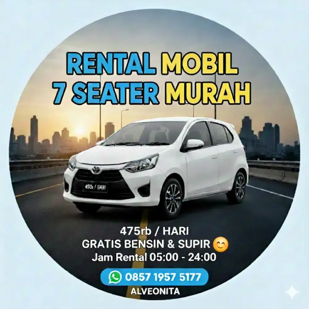 Rental Mobil Calya Sigra 7 seater