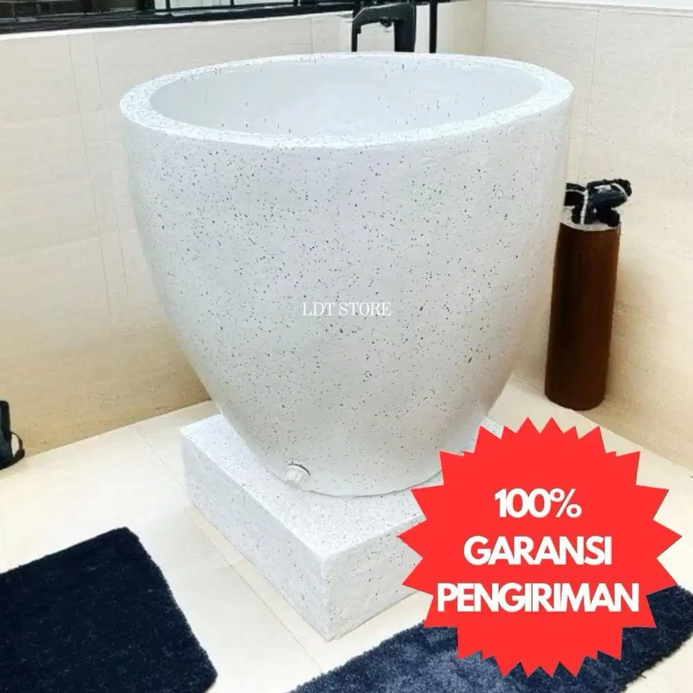 bak mandi gentong dri marmer