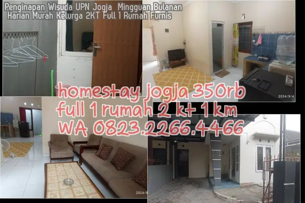 Penginapan Wisuda UPN Jogja  Mingguan Bulanan Harian Murah Kelurga 2KT