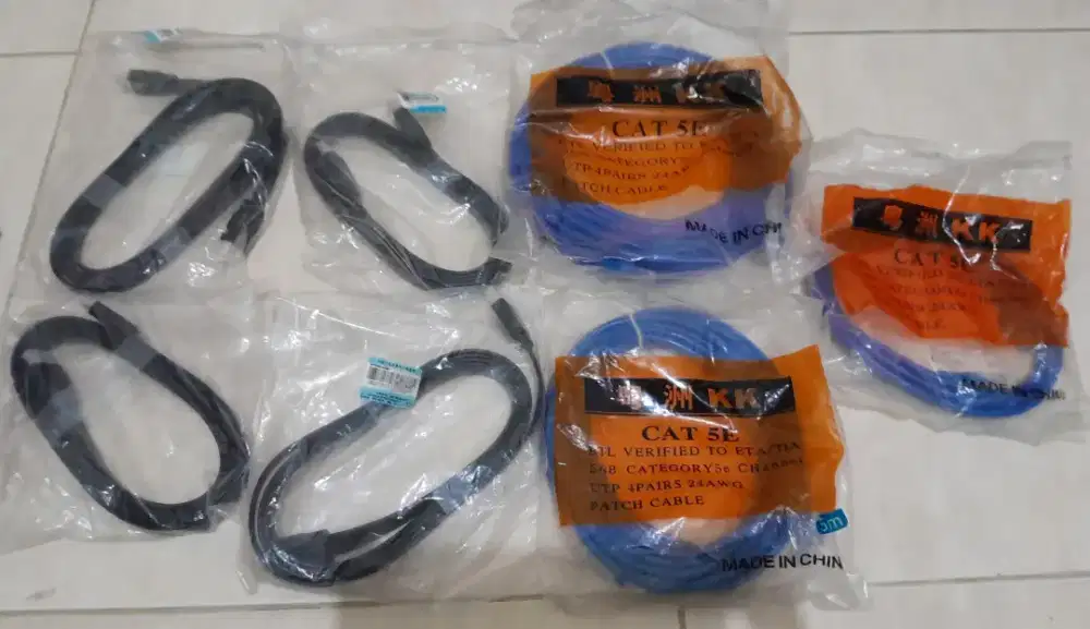 Kabel HDMI / Kabel TV HDMI / Kabel LAN Internet / Kabel Power TV