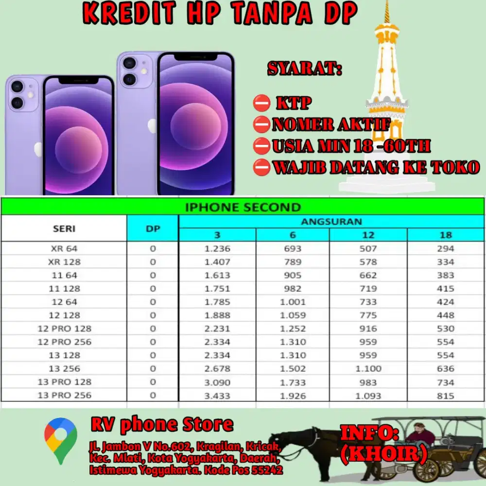 Kredit iPhone tanpa DP