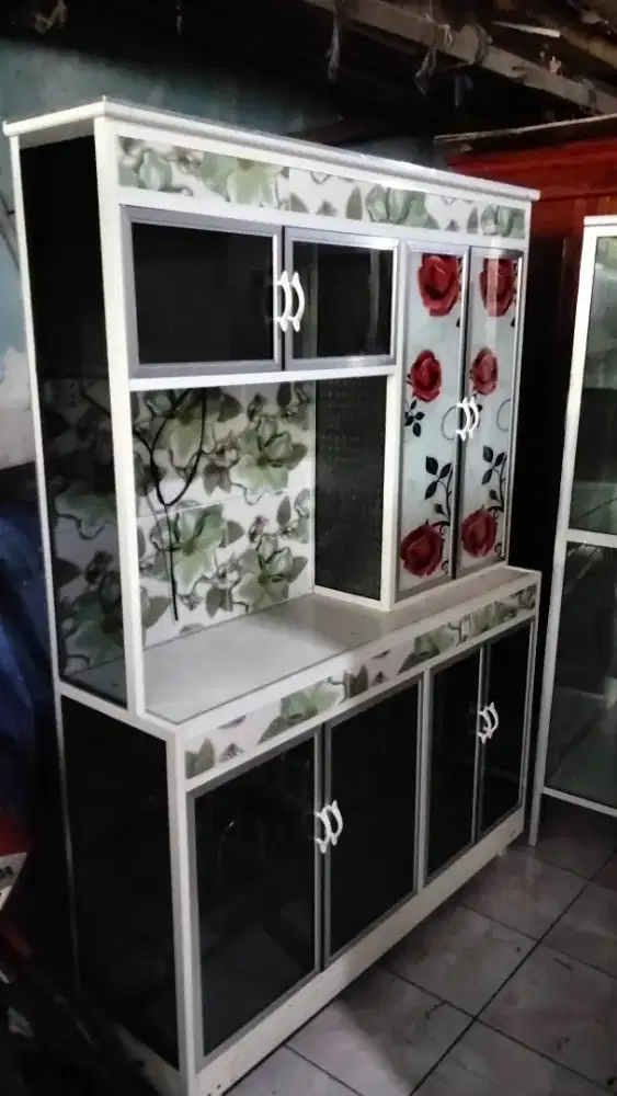 Rak piring aluminium ukuran 140cm