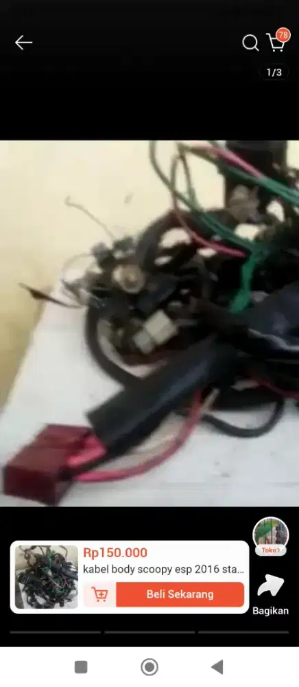 kabel body scoopy esp k44/k16r