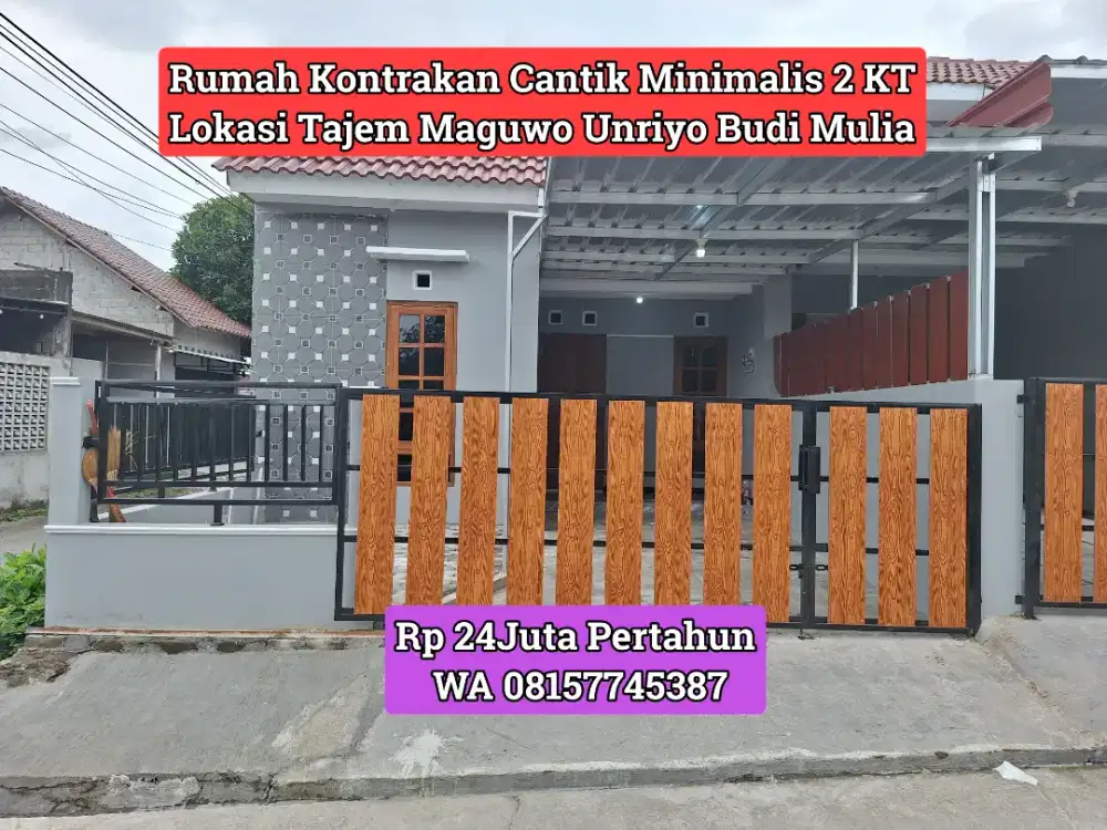 KONTRAKAN 2KT MAGUWO TAJEM BUDI MULIA UNRIYO 24JUTA
