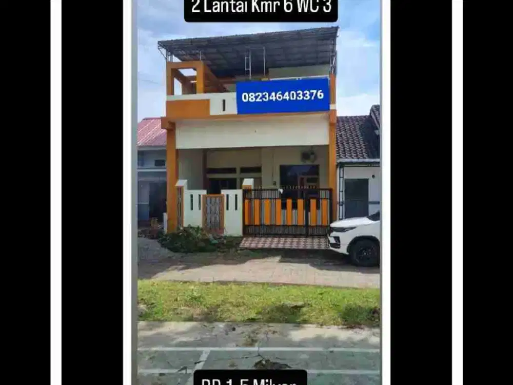 Permata Regency jl. Goa Ria
Luas Bangunan 7.5X22
Luas Tanah 7.5 X25 
2 Lantai Kmr 6 WC 3
Berhadapan Dengan Lapangan
Berhadapan Kolam Renang 
Security 24 Jam
Dekat Asrama Haji, Polda, Bandara
