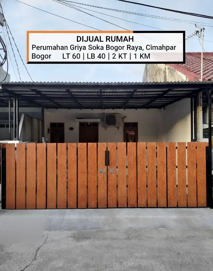 Dijual Rumah Di Perumahan Griya Soka Bogor Raya Cimahpar