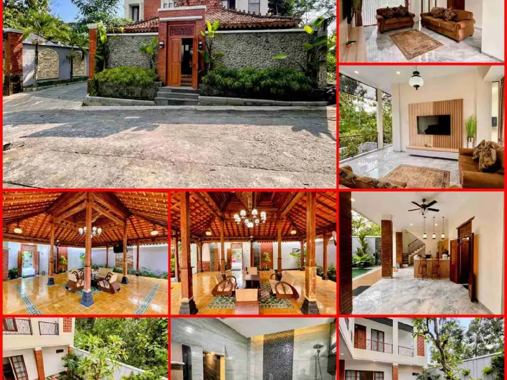 DIJUAL VILLA TROPIS JOGLO MODERN – BALecatur Sleman, FULL FURNISH