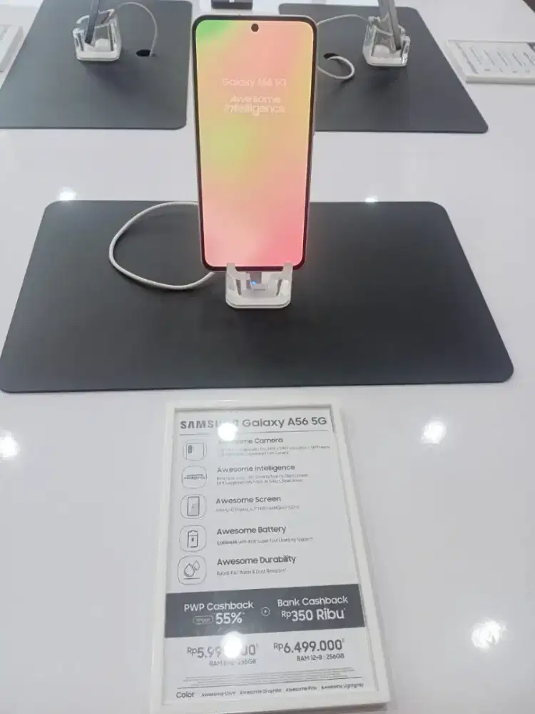 Samsung Galaxy BARU A56 Bergaransi 1 tahun Free Buds Core