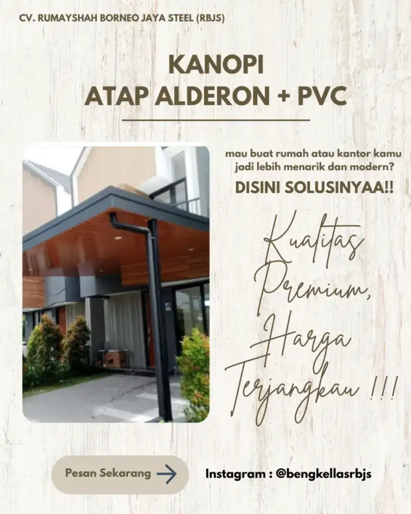 KANOPI ALDERON + PVC