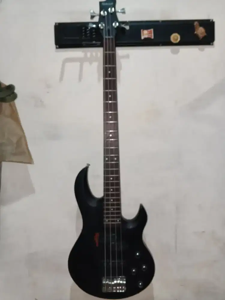 Bass Rockwell XB21 Relic Hitam Doff Upgrade Wiring Orange Drop + Case