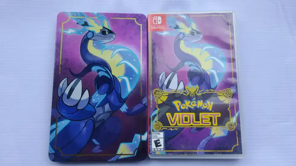 Pokemon Violet + Steel Case - Cartridge Game Nintendo Switch