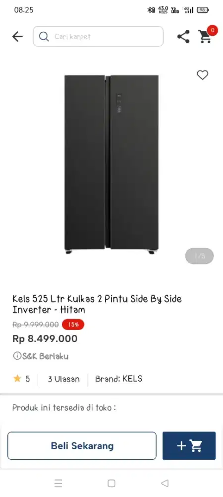 Promo kulkas side by side