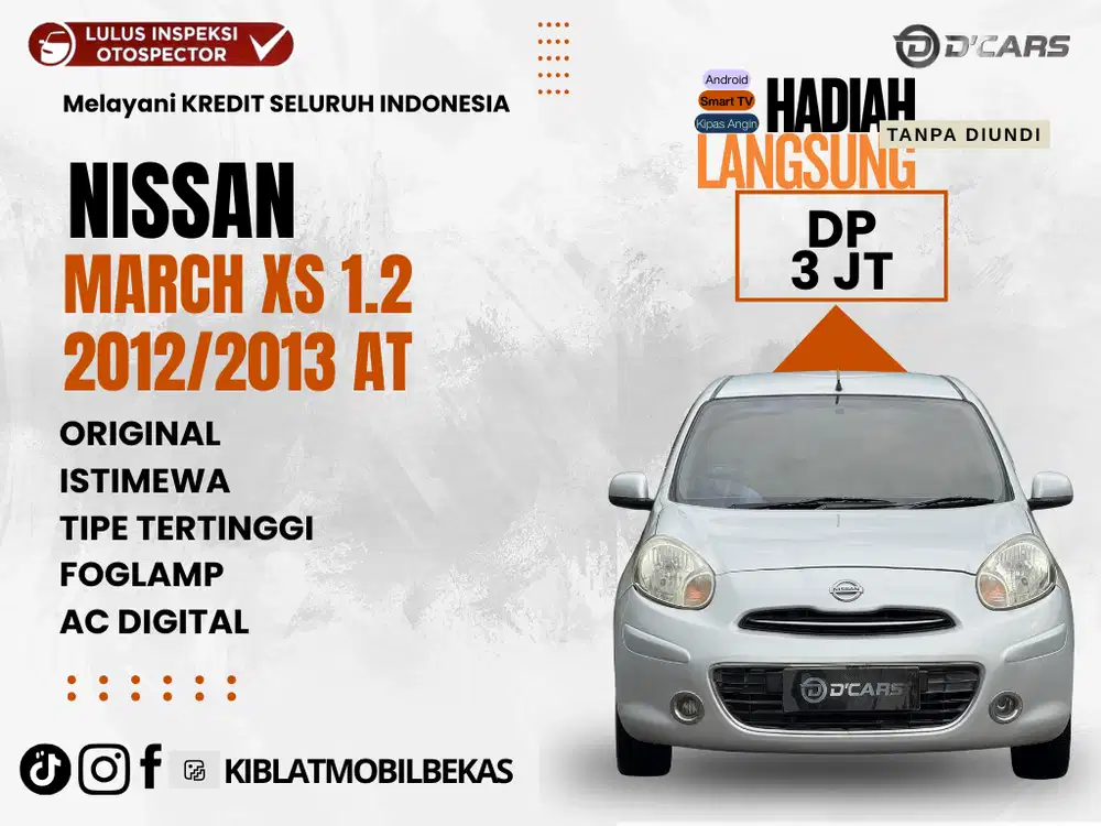 NISSAN MARCH XS AC DIGITAL 2012/2013 MATIC ORIGINAL