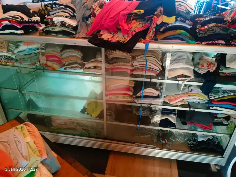 Etalase 2 x 1 Meter (Rak kaca 4 susun)