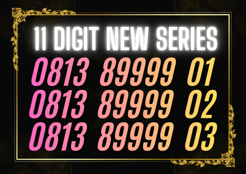 NOMOR CANTIK SIMPATI 11 DIGIT NEW SERIES KWARTET 89999