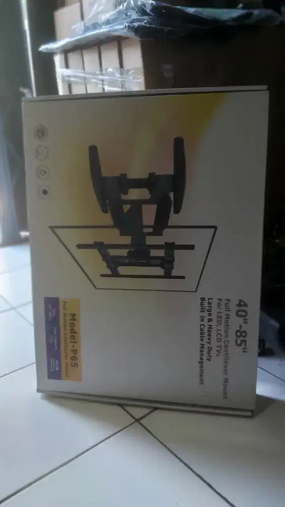 jual & bantu pasang bracket swivel double arm utk gantungan TV LED LCD