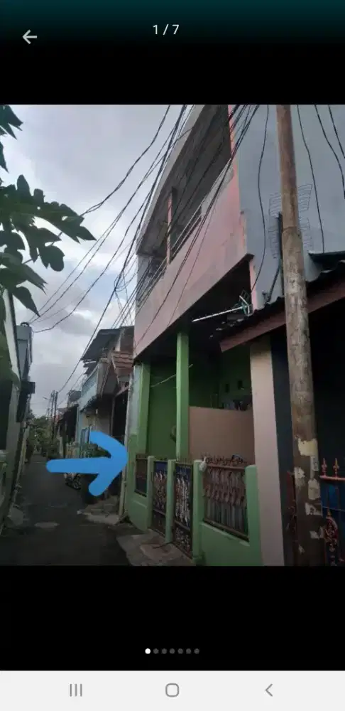 Di jual rumah sdh jadi kontrakan,2 lantai