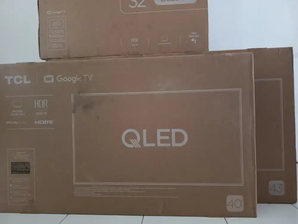 TCL Qled 40 Smart GoogleTV Netflix YouTube Digital Garansi BARU