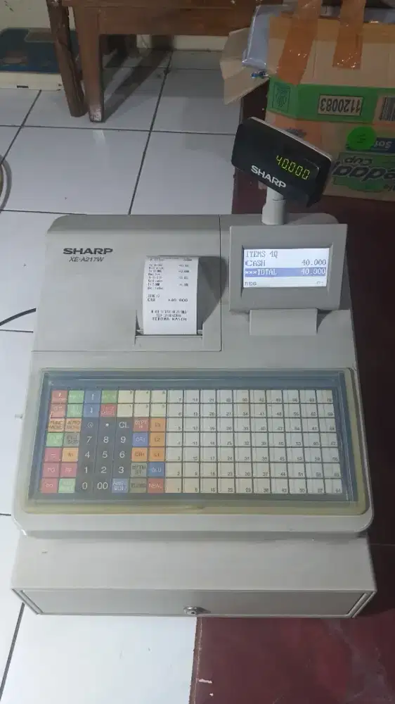 Jual mesin kasir / cash register SHARP XEA207&217W