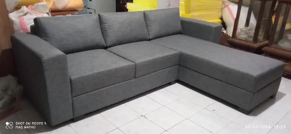 Sofa Tamu Leter L Minimalis