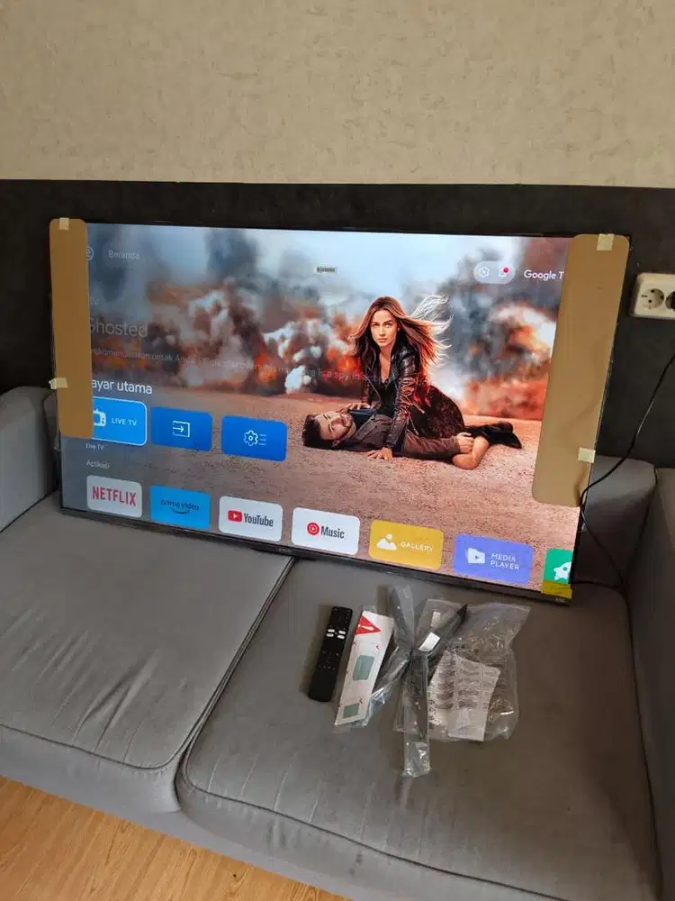 Xiaomi Android TV 55 Inchi A Pro QLED 4Like New Seperti Baru Plastikan