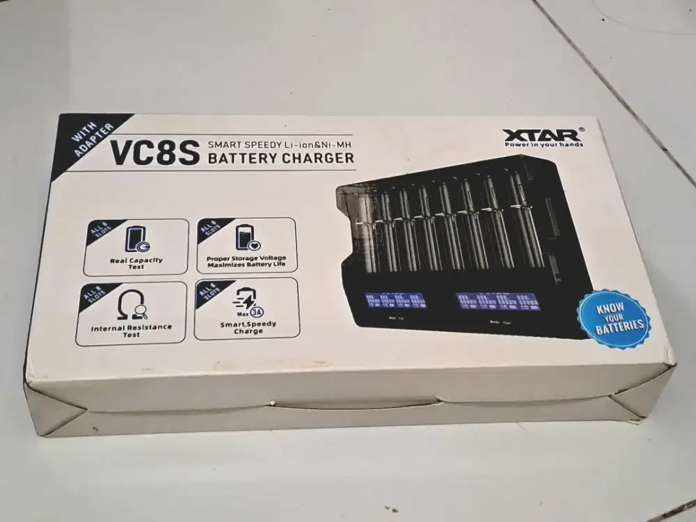 CHARGER BATERAI XTAR VC8S