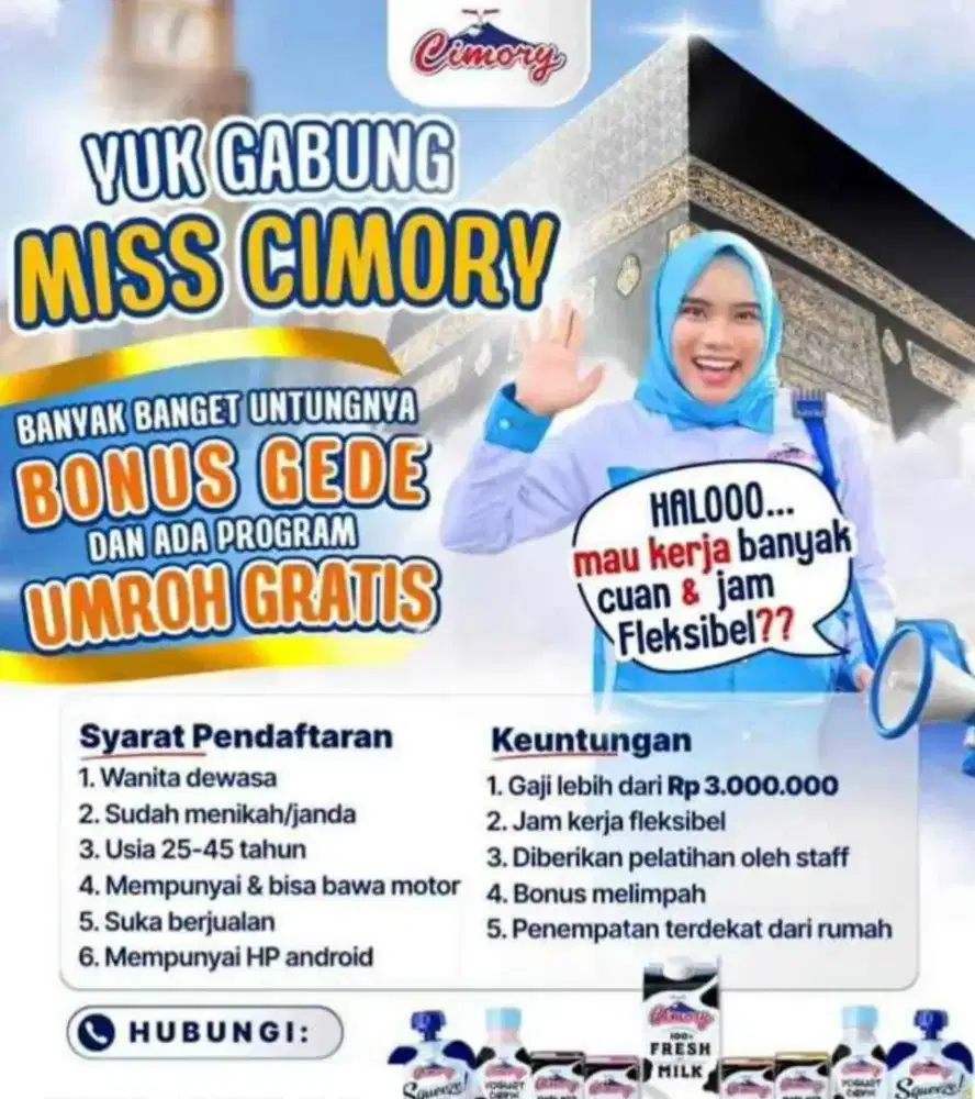 Lowongan kerja Miss Cimory