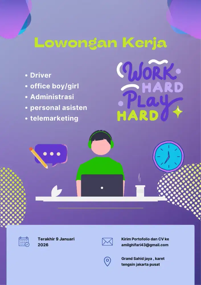 Lowongan pekerjaan terbaru Jakarta