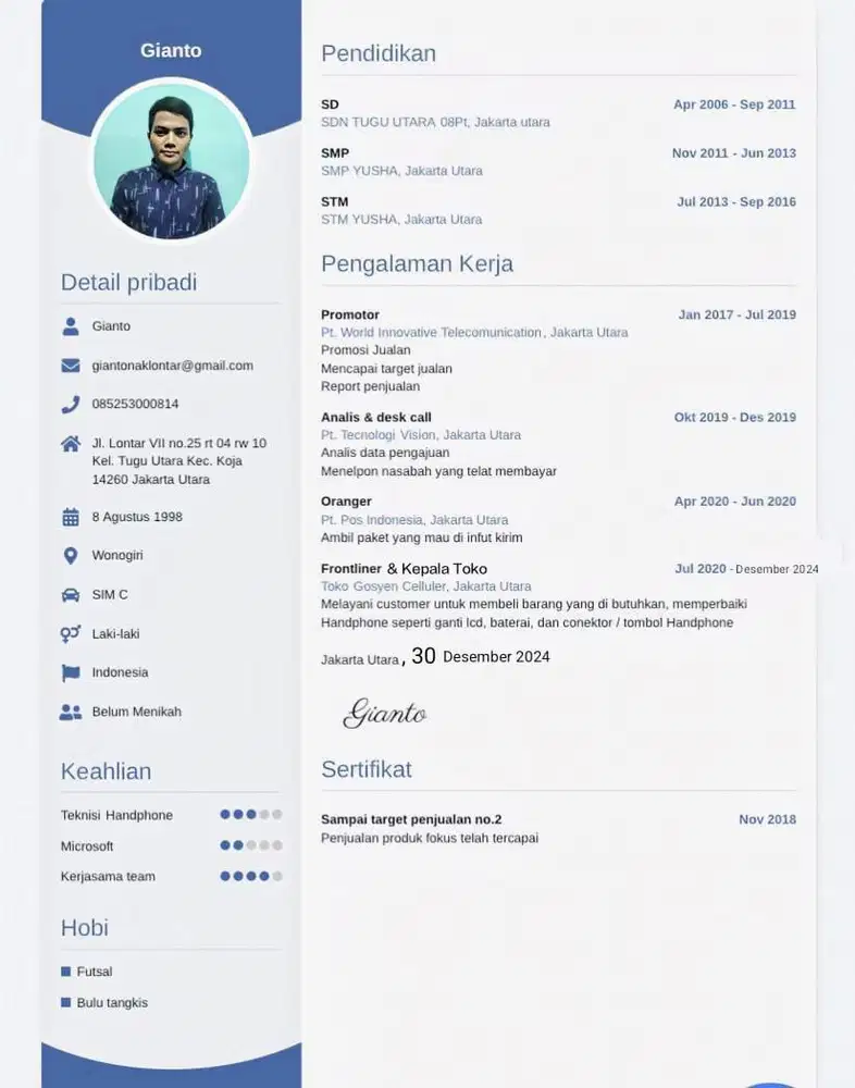 Cari lowongan kerja yang pasti