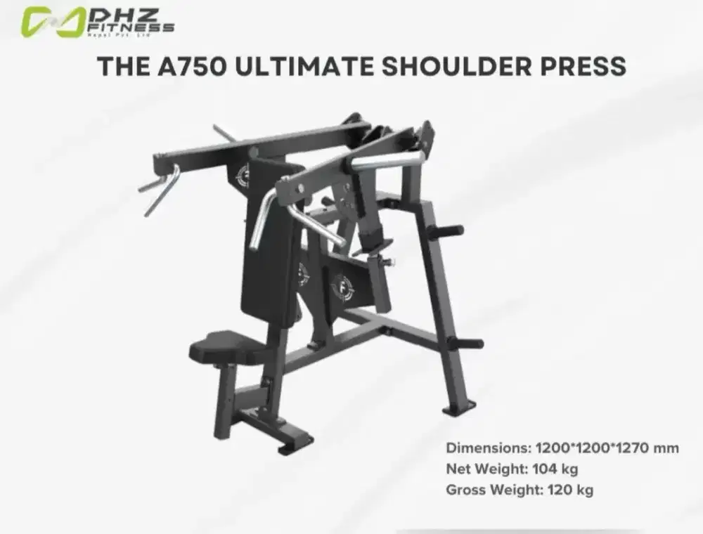 Shoulder Press Dhz Series A750 Alat Fitness Gym Comercial