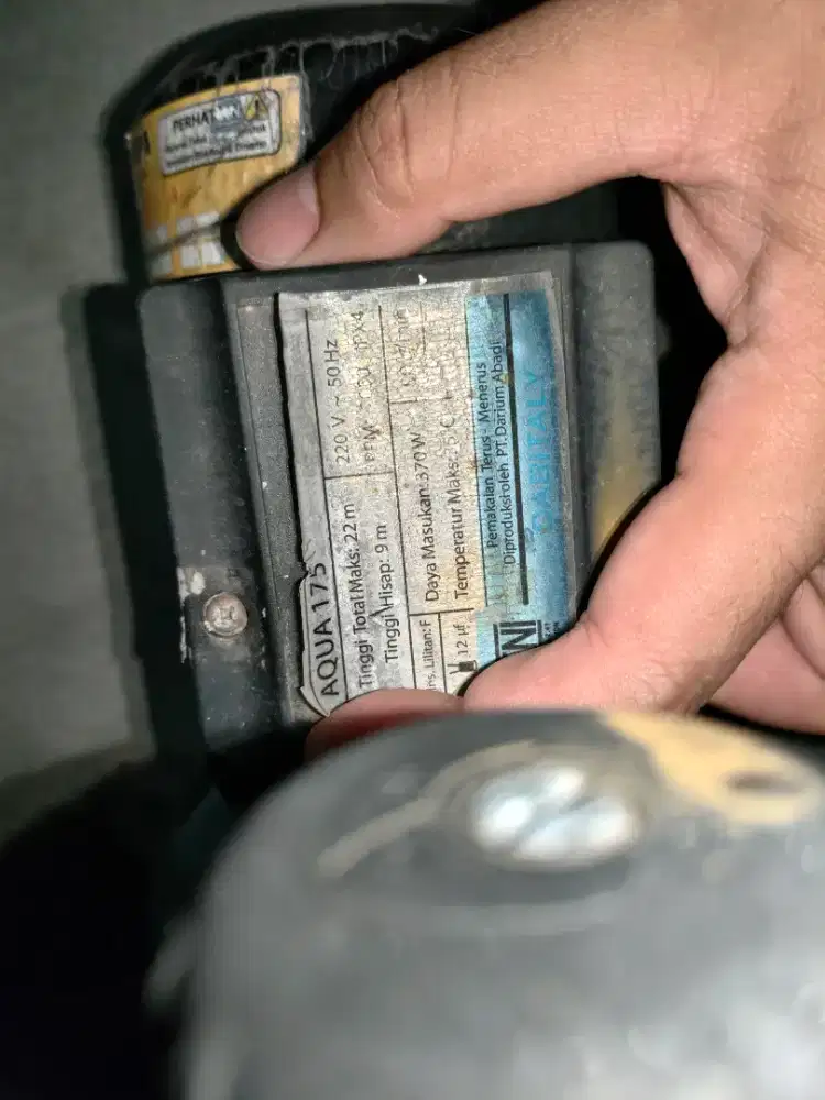 Pompa pendorong air (booster pump) Dabitaly Aqua 175 + Maxon PC-19AM