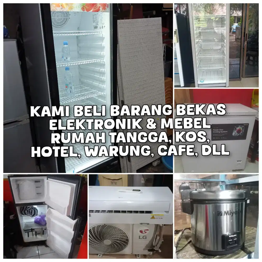 Kami Terima Lagi Kulkas, Freezer, Showcase bekas dan barkas lainnya