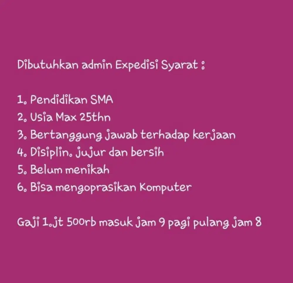 Admin Expedisi Jnt Express