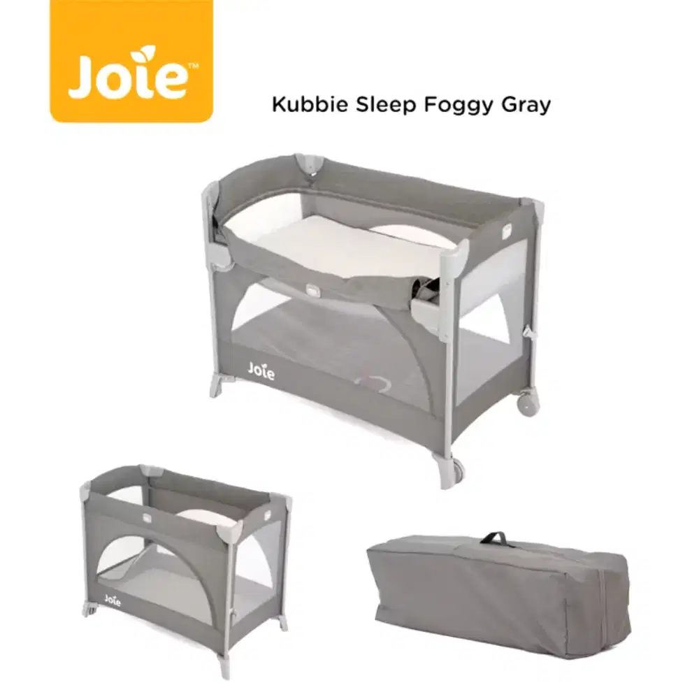 JUAL MURAH CEPAT, Baby Box Joie Kubbie Sleep Travel Cot warna Wheat